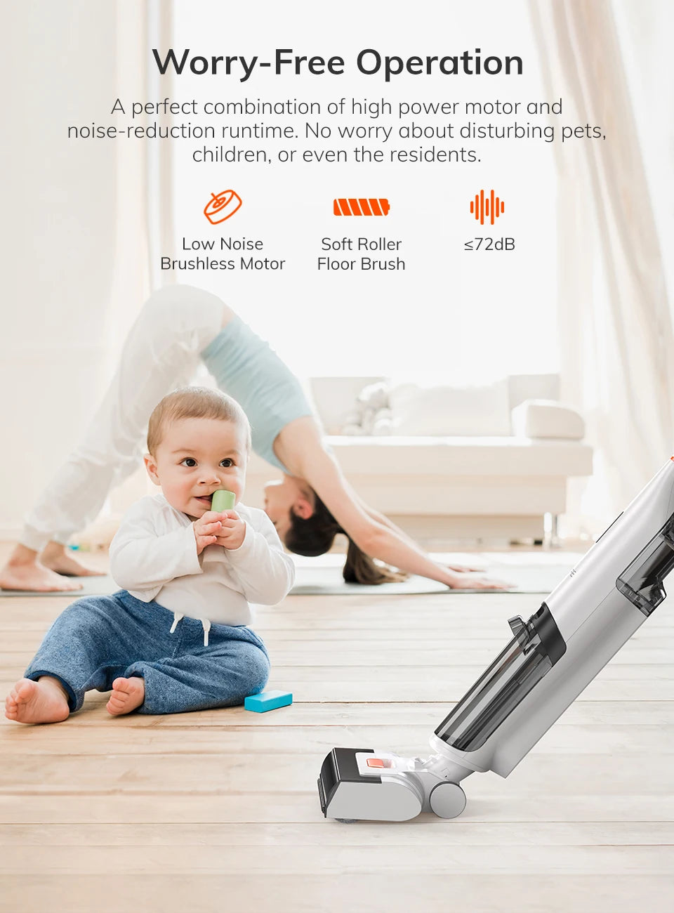 W90 Cordless Wet-Dry Smart Mop: Powerful Cleaning Made Easy