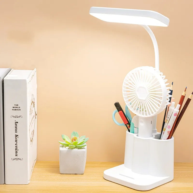 USB LED Desk Lamp: Eye-Caring Night Light for Students & Bedrooms