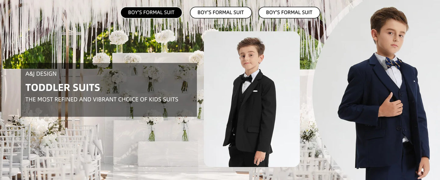 Kids’ Elegant Suit – Blazer & Pants Outfit for Easter, Birthday & Halloween