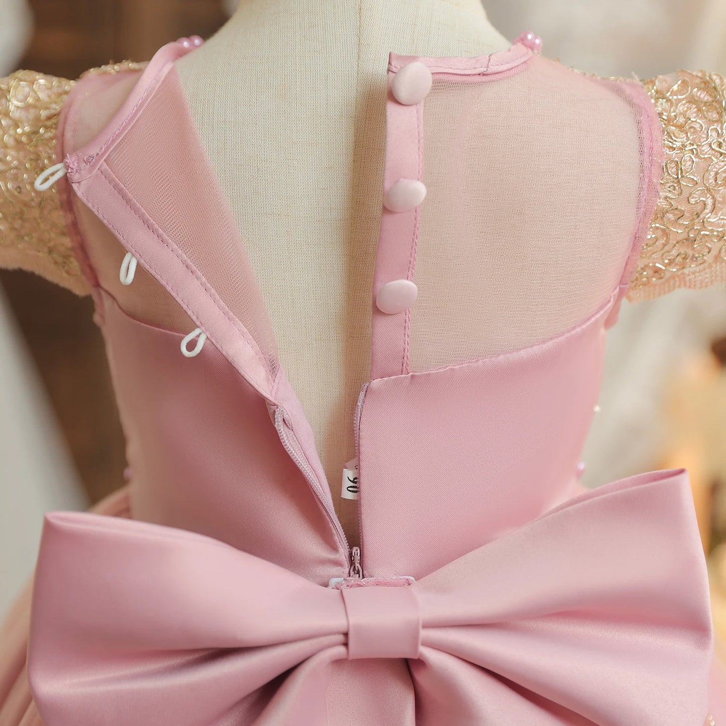 Kids’ Formal Embroidered Dress – Vintage Style Birthday