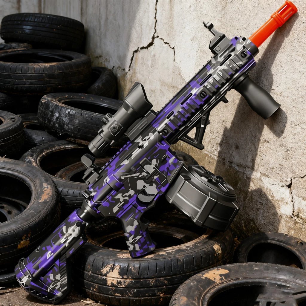 Ultra Shoppings M416 gel blaster gun for men and teens, full auto with 16m shooting range, ideal for outdoor battlefield play