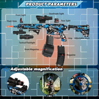 Ultra Shoppings high-speed 7.4V electric M4 gel ball ejector rifle for outdoor entertainment, fully assembled toy with realistic design