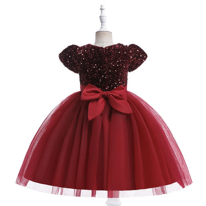 Princess Girls’ Sequined Bow Dress – Birthday