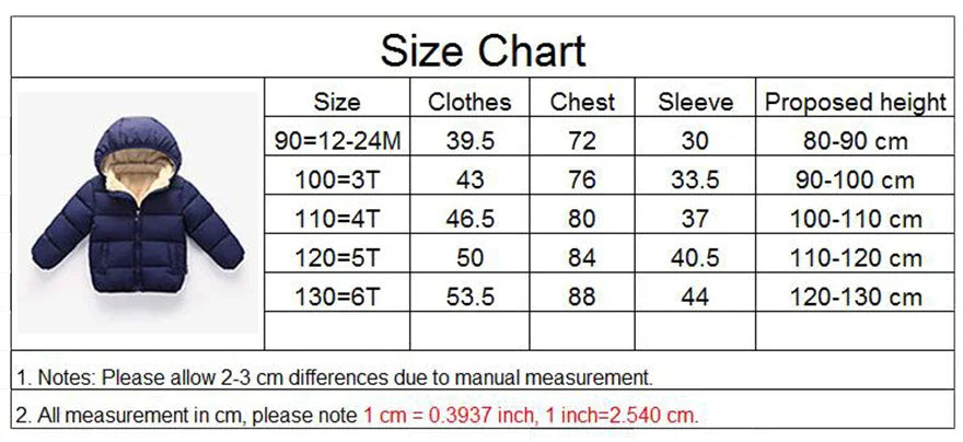 Plush Warm Outerwear – Boys & Girls Winter Jacket