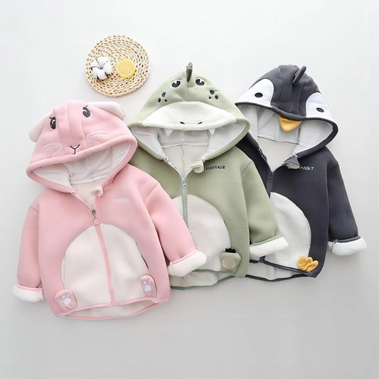 Kids Cartoon Hoodie – Autumn/Winter Wear