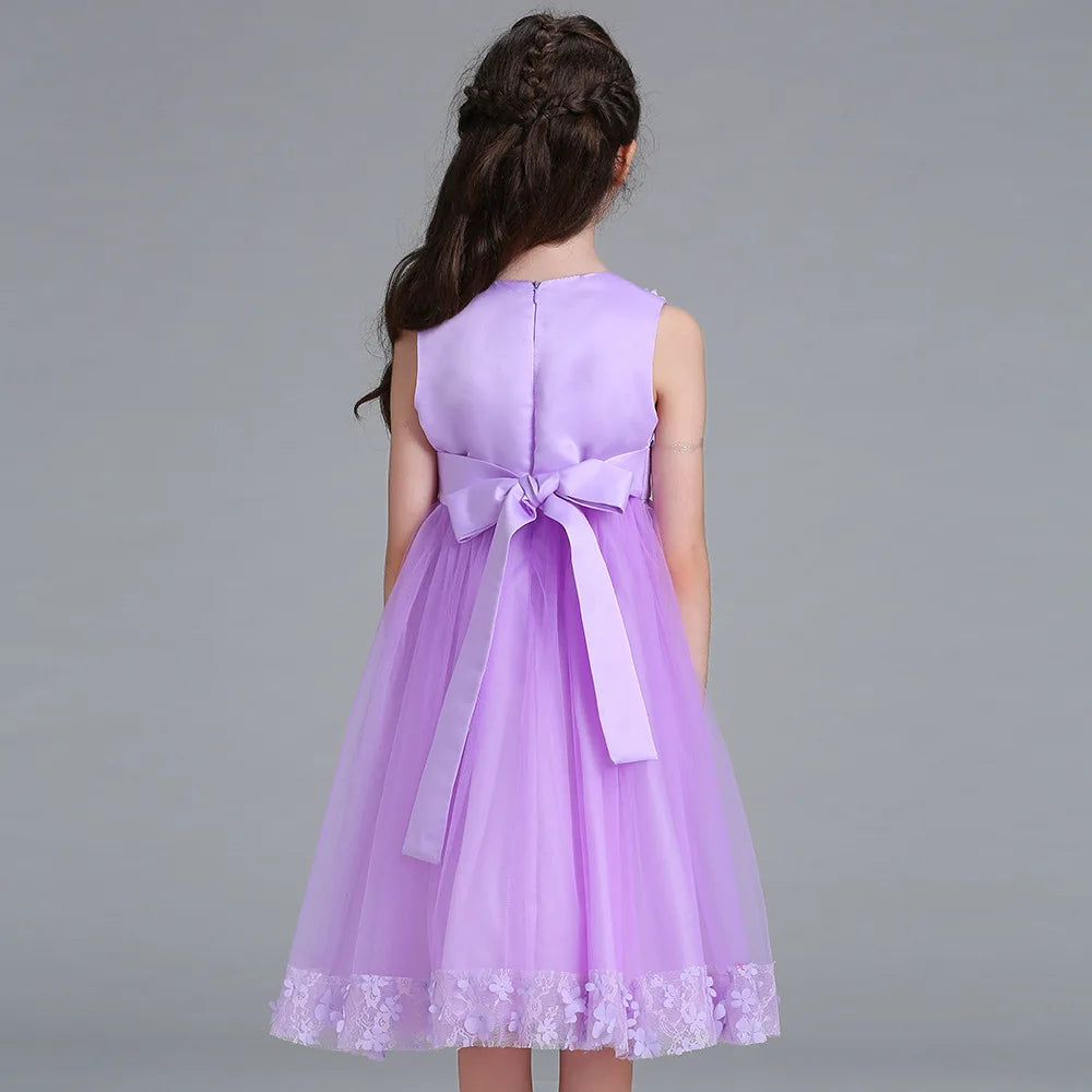 Girls' Wedding & Party Dress – Elegant Tulle Gown