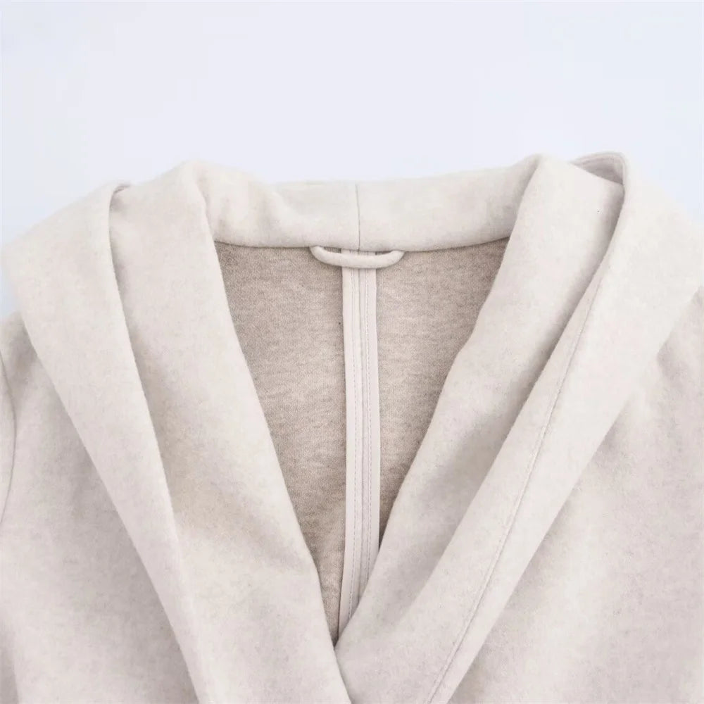 Chic Autumn Windcoat with Bow Belt & Pockets
