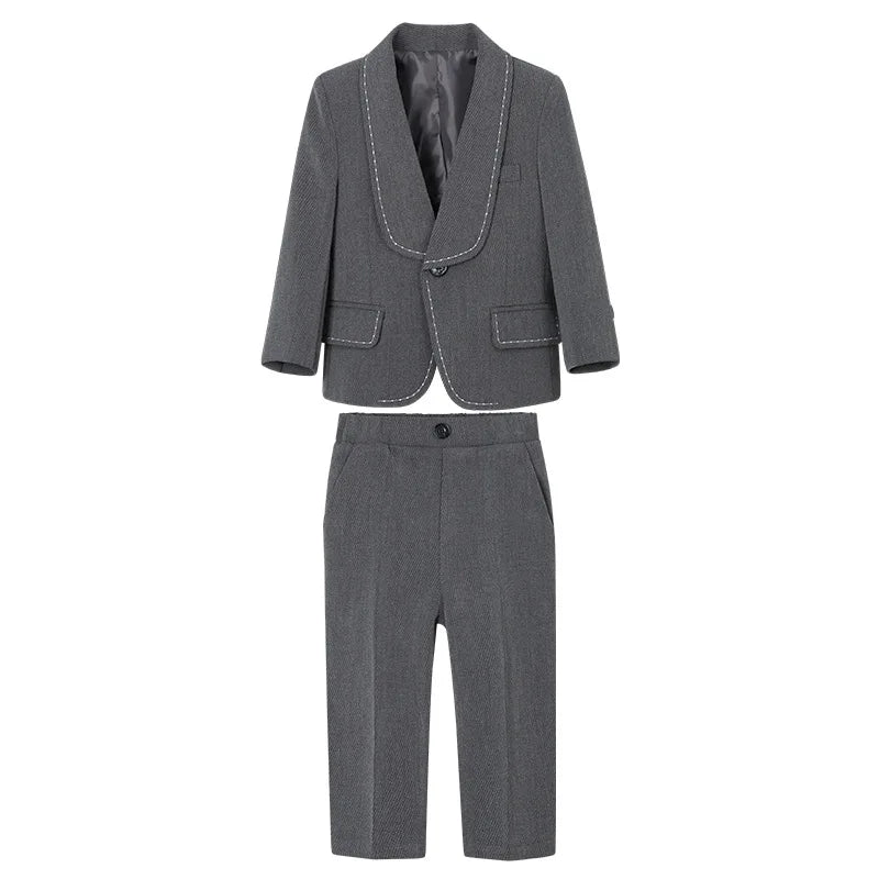 Boys’ Slim Fit Formal Suit – Wedding & Party Outfit (4–12 Years)