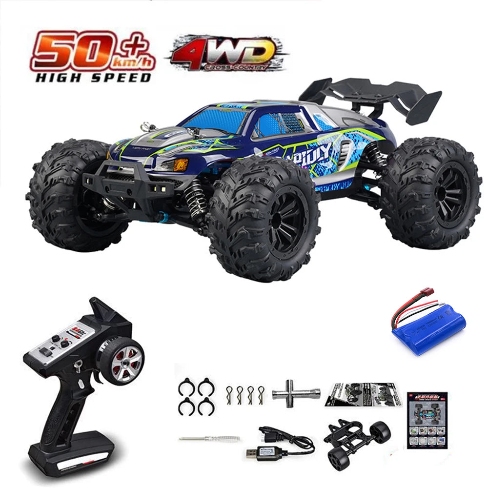 1:16 RC Off-Road Car – High-Speed 4WD Monster Truck with LED Lights