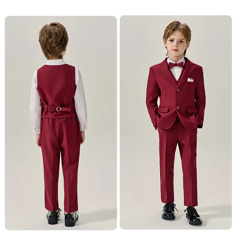 Stylish Boys’ 4-Piece Outfit – Wedding & Photography Tuxedo