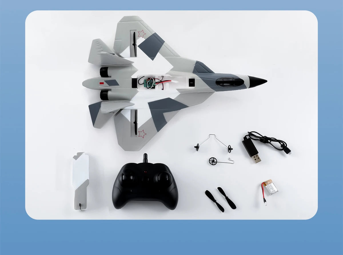 2.4G RC Foam Aircraft SU-35 – Fighter Jet Glider Toy for Kids