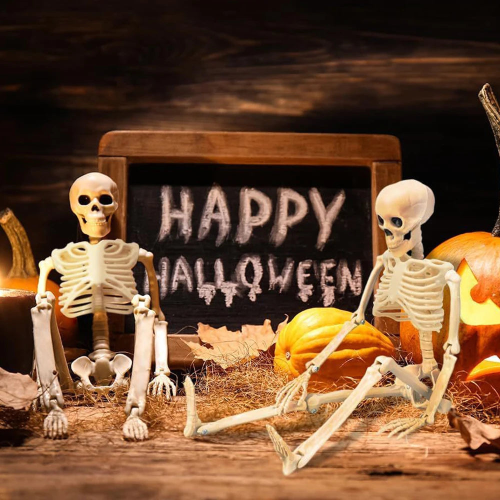 Halloween Skeleton Prop – 3ft Realistic Posable Bone Decor