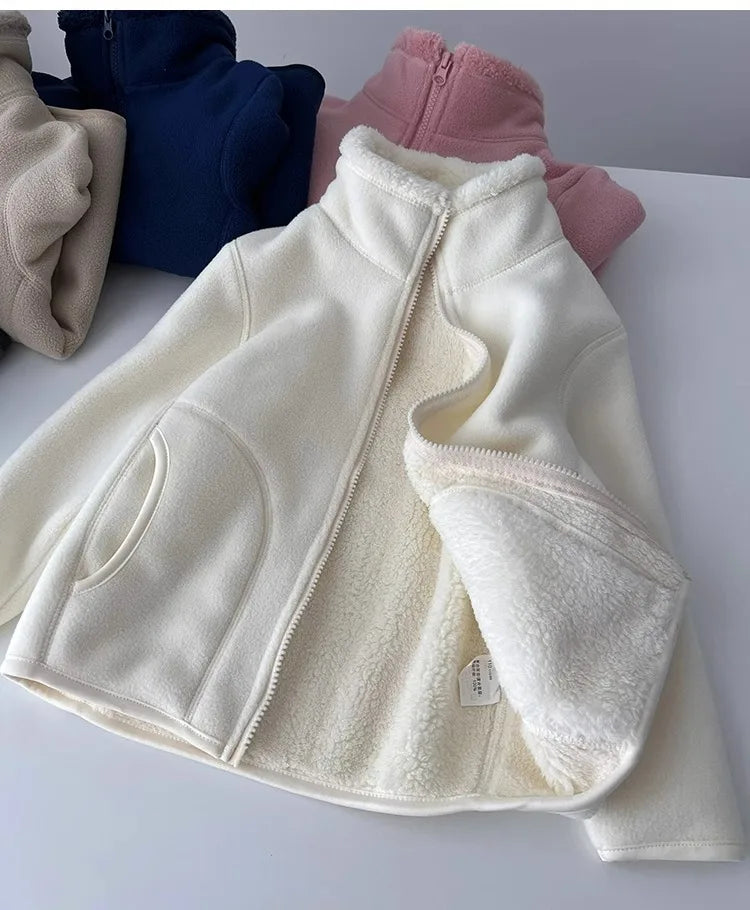 Thick Zipper Sweater for Boys & Girls – Cozy Style