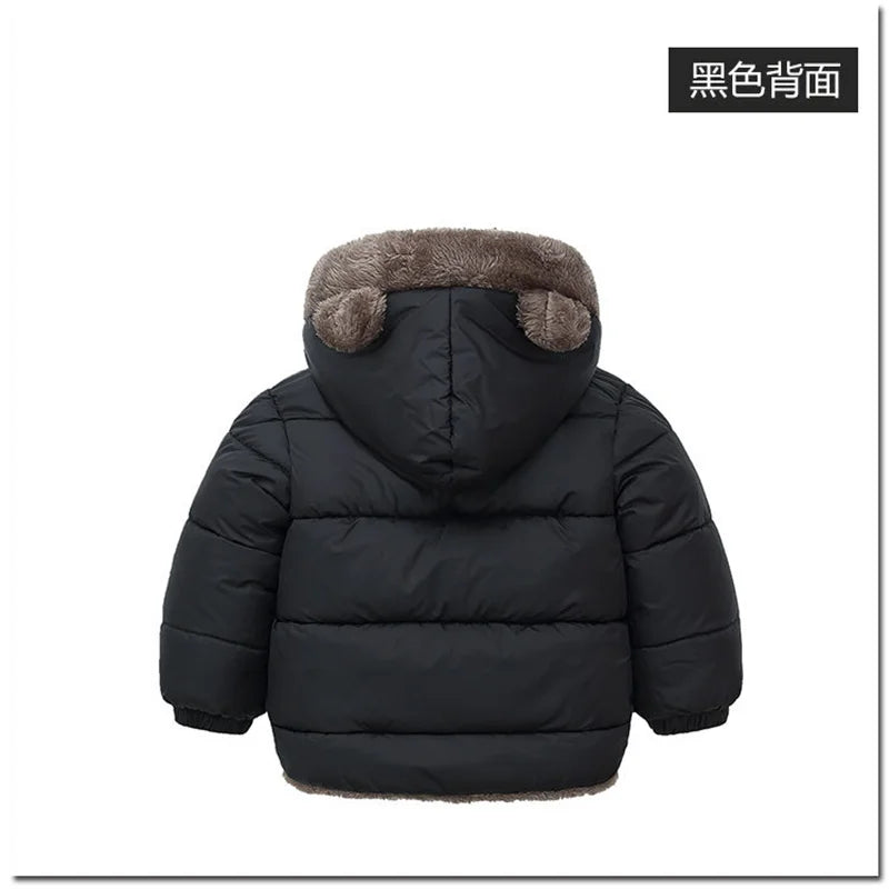 Warm Baby Coat – Padded Cotton Jacket with Hood (Unisex)