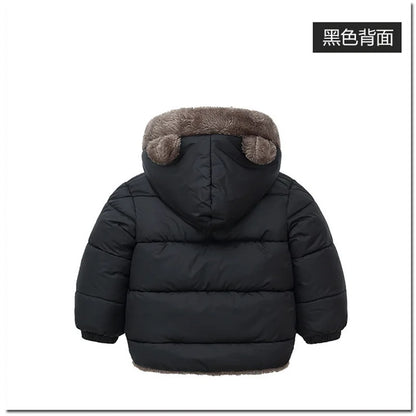 Warm Baby Coat – Padded Cotton Jacket with Hood (Unisex)