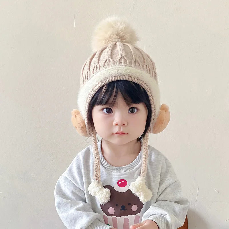 Winter Baby Cap – Velvet Lined & Cozy