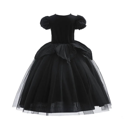 Girls Black Witch Halloween Costume – Luxury Dress
