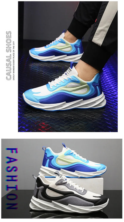 2024 Men's Breathable Casual Shoes – Stylish & Sporty Korean Fashion