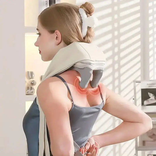 Wireless Neck & Shoulder Massager: Soothing Bionic Kneading with Gentle Heat