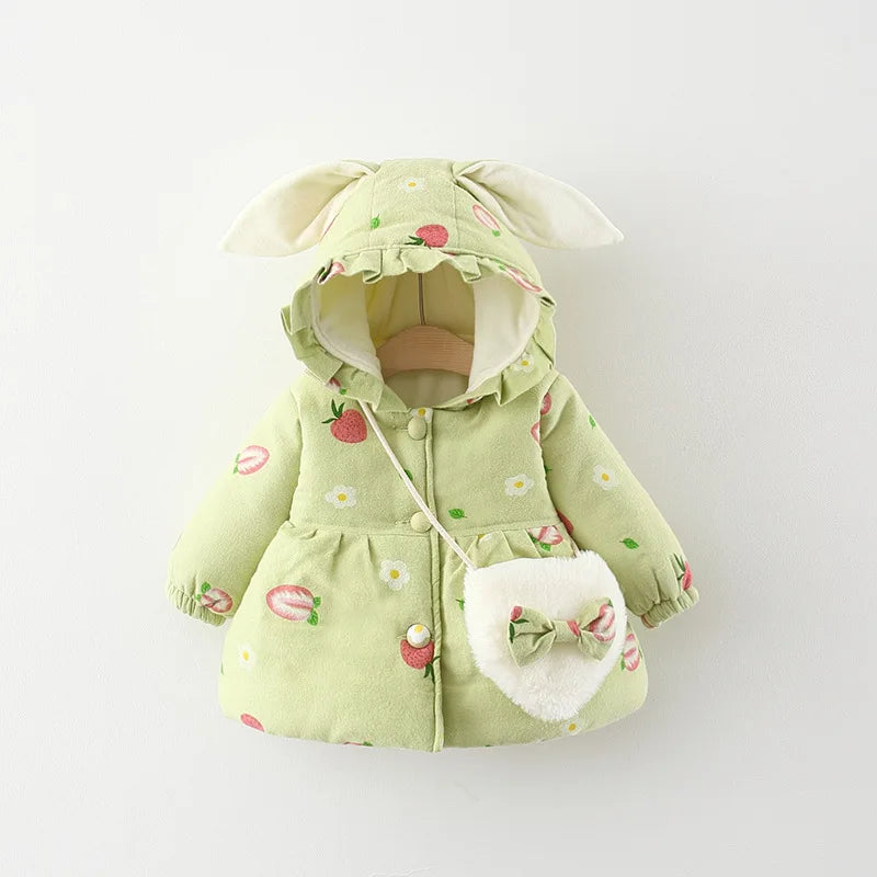 Toddler & Kids Bunny Ear Winter Outerwear