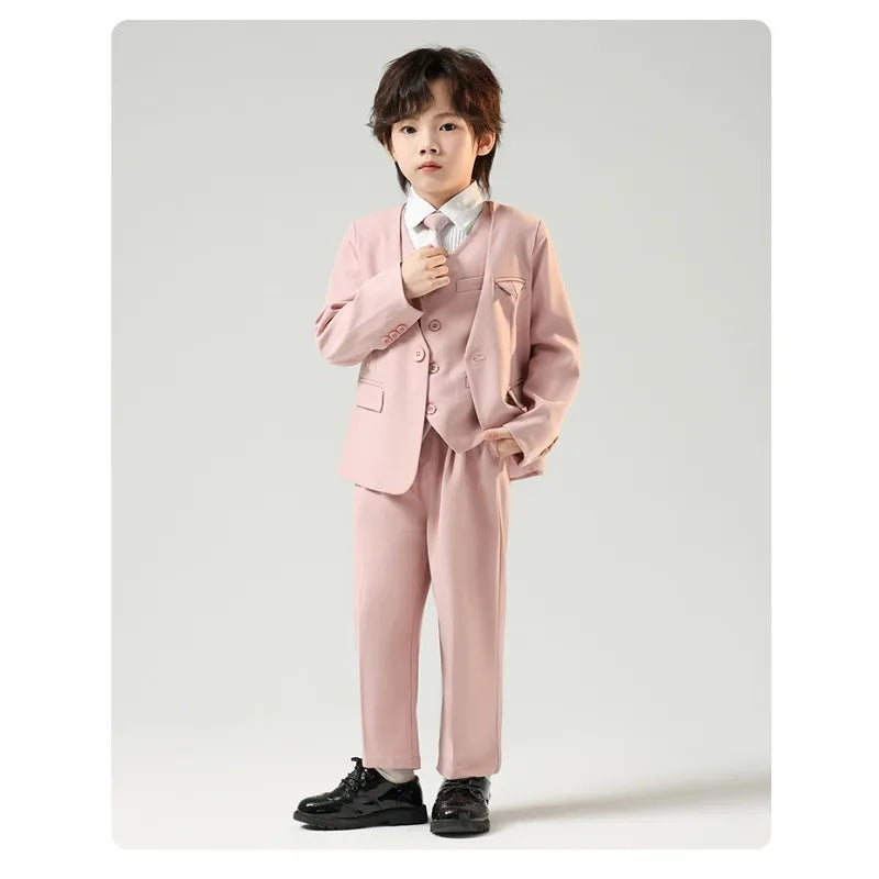 Children’s Handsome Blazer Suit – Slim Fit Formal Set