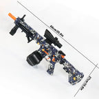 Ultra Shoppings M416 Electric Ball Blaster toy gun in manual and automatic modes, suitable for outdoor shooting and holiday gifts.