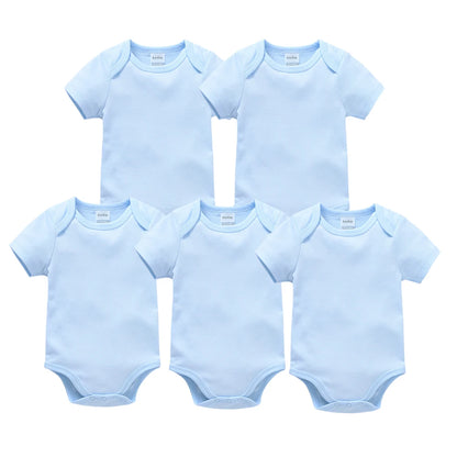 Short Sleeve Baby Bodysuit – Soft Cotton (0–24M)