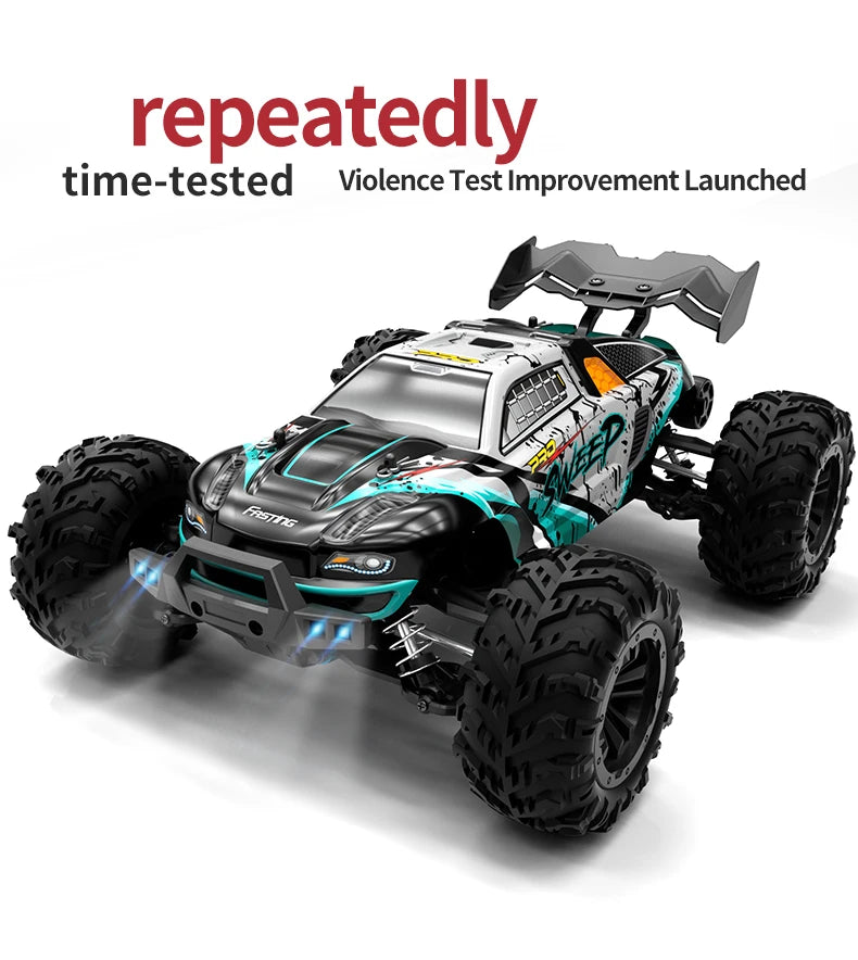 1:16 RC Off-Road Car – High-Speed 4WD Monster Truck with LED Lights