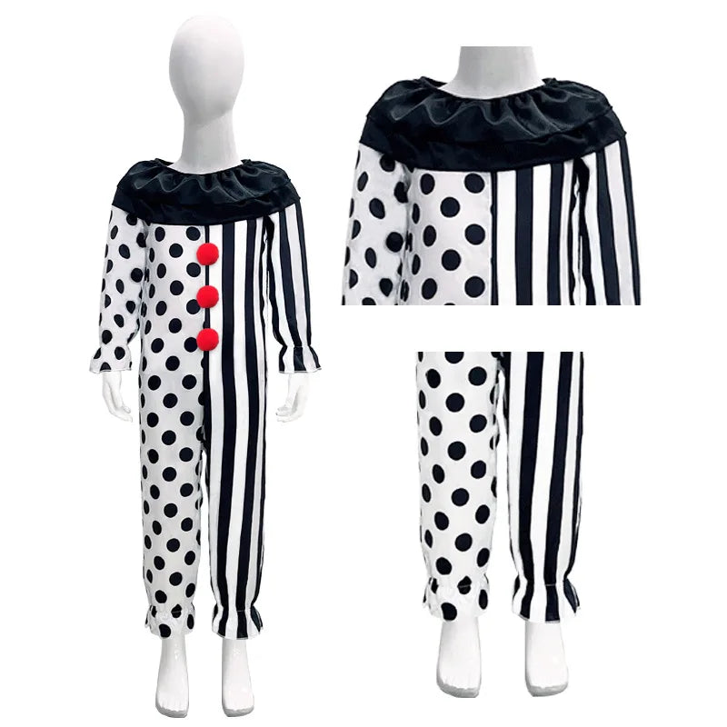 Scary Terrifier Costume – Kids’ Joker & Clown Cosplay Halloween Suit