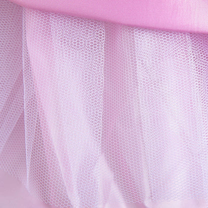 Flower Girl Party Dress with Bow & Flying Sleeves