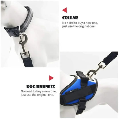 Adjustable Pet Car Seat Belt – Safety Harness for Dogs & Cats