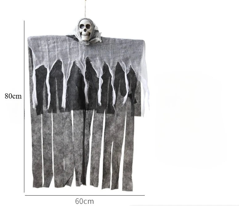 Skeleton Ghost Decoration – Halloween Glowing Hanging Prop (1 Piece)