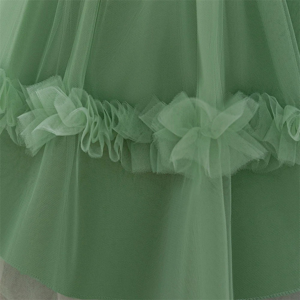 1st Birthday Fluffy Princess Dress for Girls
