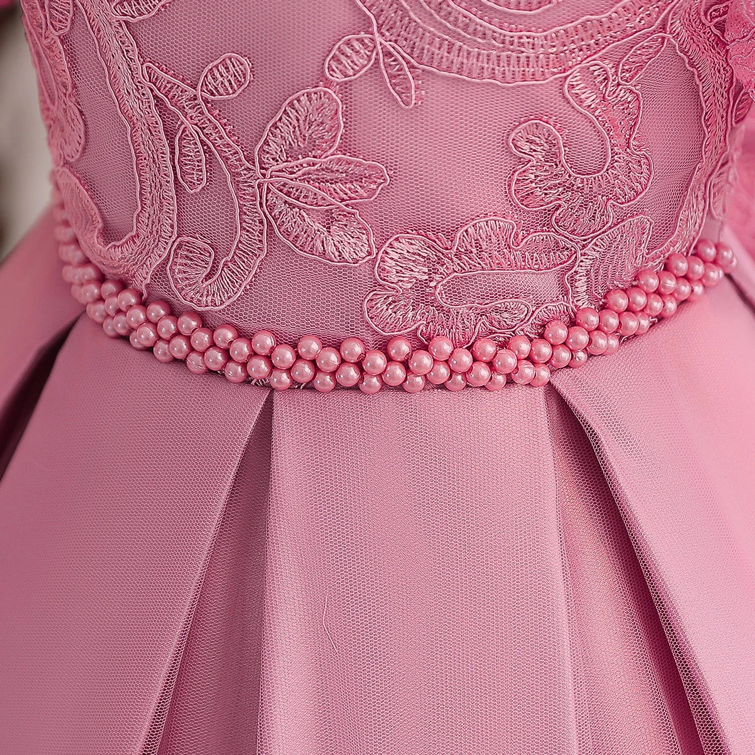 Kids’ Formal Embroidered Dress – Vintage Style Birthday