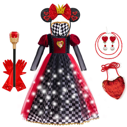 Halloween Witch & Queen of Hearts Cosplay Dress
