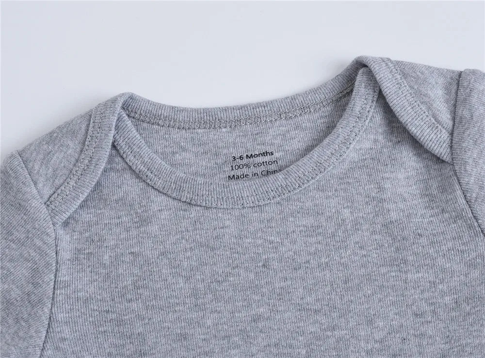 Short Sleeve Baby Bodysuit – Soft Cotton (0–24M)