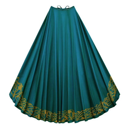 Girls’ Princess Cosplay Dress – Long Sleeve Halloween & Stage Outfit