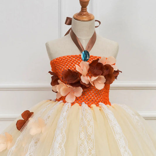 Kids’ Halloween Frock – Cosplay Lace Tunic Dress for Girls