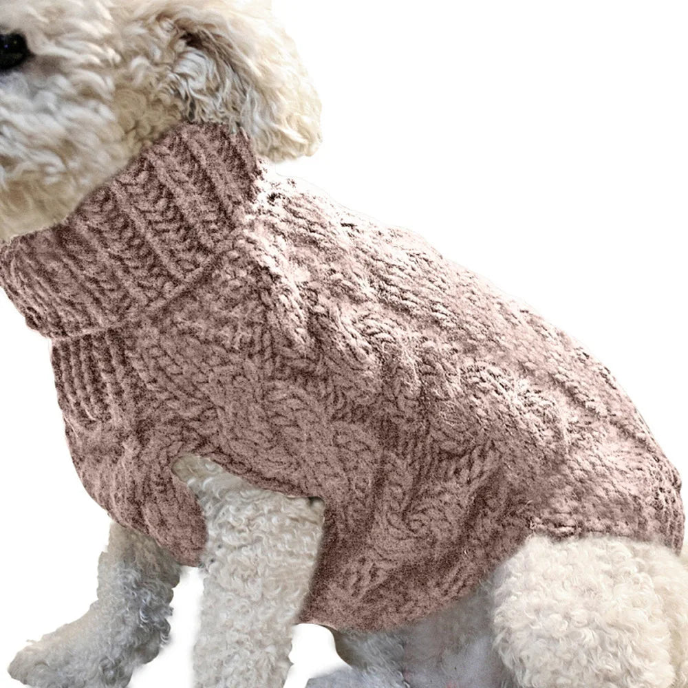 Cozy Pet Sweater – Warm Knitted Clothes for Dogs & Small Pets