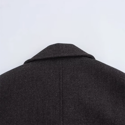 Casual Fall Coat for Women – Double Breasted