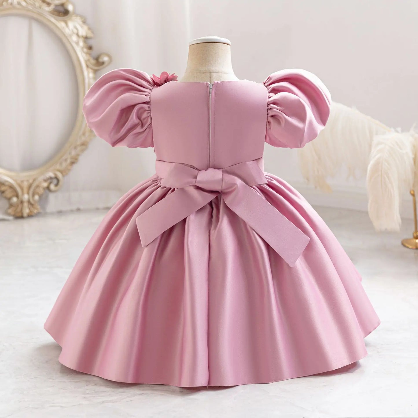 Cute Kids Formal Red Dress – Birthday & Events