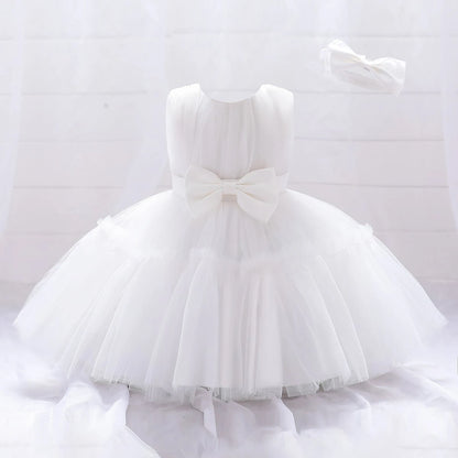 Baby Girl 1st Birthday Dress – Tulle Princess Gown