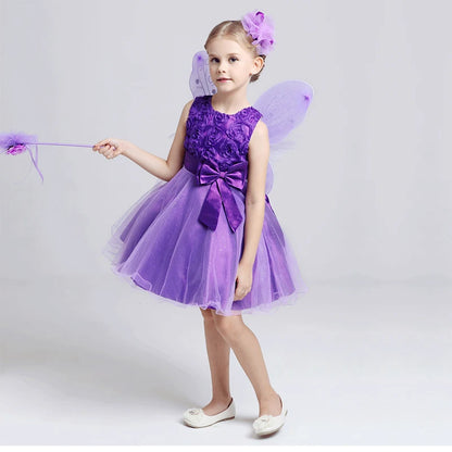 Princess Tutu Dress – Flower Sequins for Girls