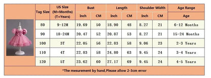 Kids Fancy Birthday & Baptism Summer Dress