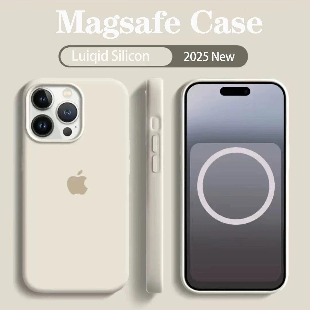 Original MagSafe Magnetic Liquid Silicone Soft Case for Apple - Premium Protection & Seamless Charging