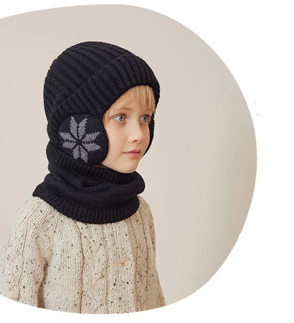 Fleece Lined Winter Hat & Scarf for Children
