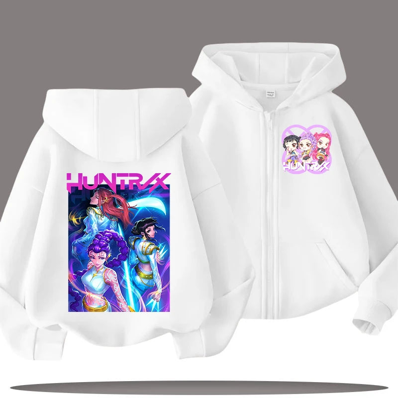 Kpop Demon Hunters Cartoon Jacket – Stylish Hoodie for Children