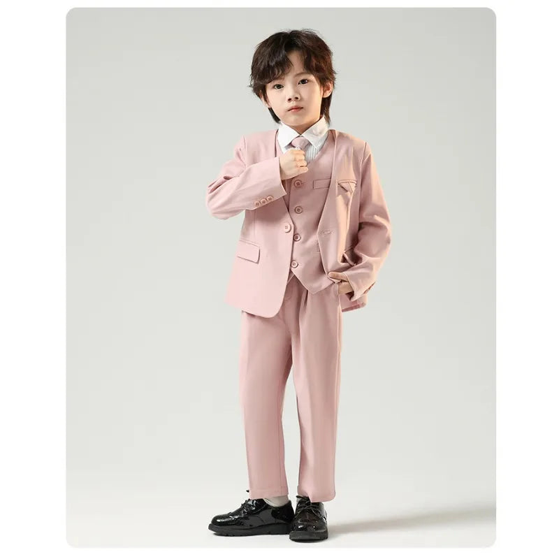 Children’s Handsome Blazer Suit – Slim Fit Formal Set