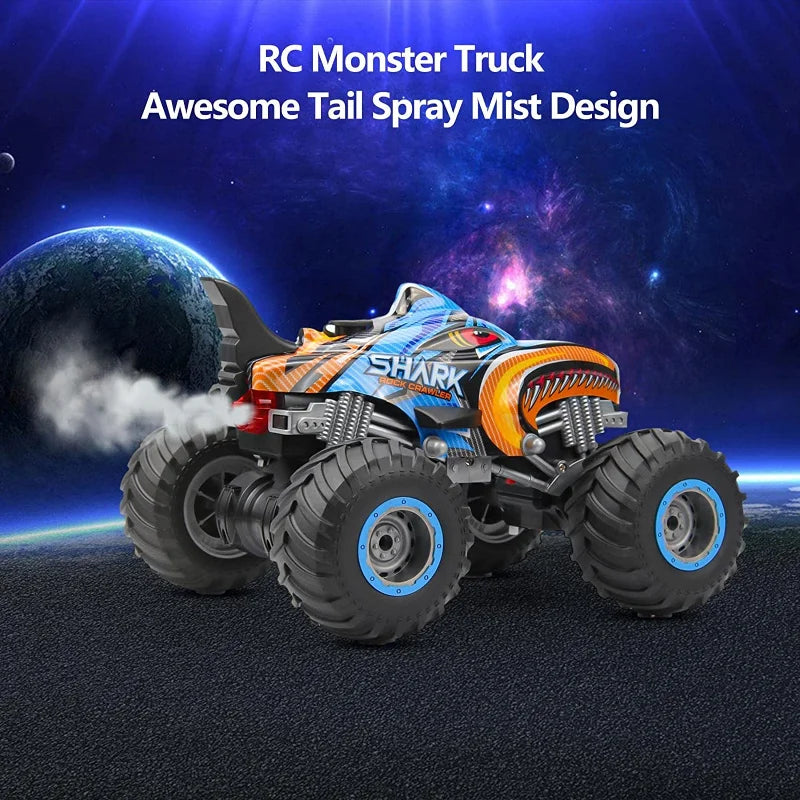 Monster Shark RC Car – 2.4GHz Stunt Vehicle with Sound, Light & Spray!