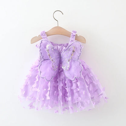 Toddler Girl Embroidered Mesh Party Outfit